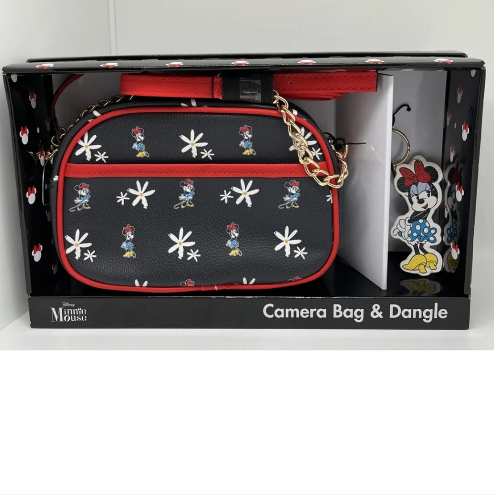 Disney Minnie Mouse Camera bag and Dangle gift set New In Box